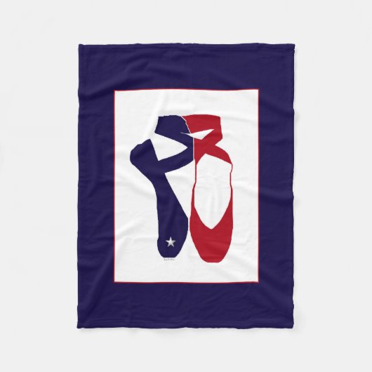 Team Pointe Ballet Americana Fleecedecke (Vorderseite)