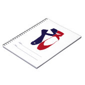 Team Pointe Ballet Americana Notizblock (Linke Seite)