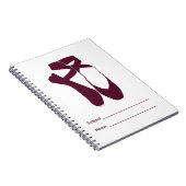 Team Pointe Ballet Amethyst Notizblock (Rechte Seite)