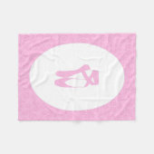Team Pointe Ballet Candles Muster Fleecedecke (Vorderseite (Horizontal))