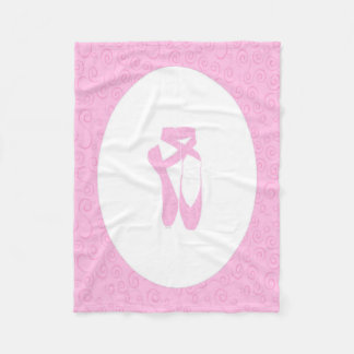 Team Pointe Ballet Candles Muster Fleecedecke