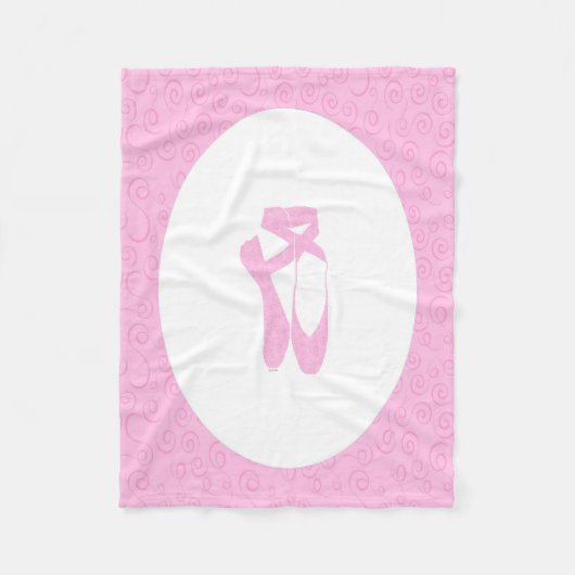Team Pointe Ballet Candles Muster Fleecedecke (Vorderseite)