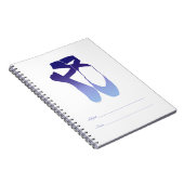 Team Pointe Ballet Indigo Notizblock (Rechte Seite)