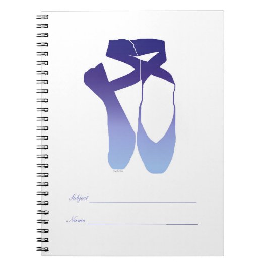 Team Pointe Ballet Indigo Notizblock (Vorderseite)