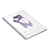 Team Pointe Ballet Lavendel Notizblock (Rechte Seite)
