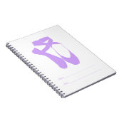 Team Pointe Ballet Lilac Notizblock (Rechte Seite)