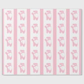 Team Pointe Ballet Pink Geschenkpapier (Flach)