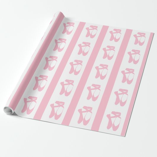 Team Pointe Ballet Pink Geschenkpapier (Ungerollt)