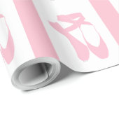 Team Pointe Ballet Pink Geschenkpapier (Rolleneckpunkt)