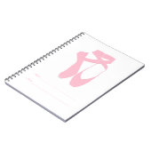 Team Pointe Ballet Pointe Pink Notizblock (Linke Seite)