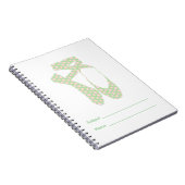 Team Pointe Ballet Polka Notizblock (Rechte Seite)