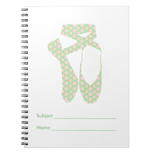 Team Pointe Ballet Polka Notizblock (Vorderseite)