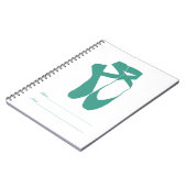 Team Pointe Ballet Seafoam Notizblock (Linke Seite)