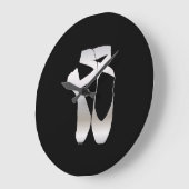 Team Pointe Ballet Silhouette Große Wanduhr (Winkel)