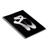 Team Pointe Ballet Silhouette Notizblock (Rechte Seite)