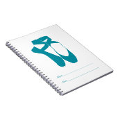 Team Pointe Ballet Turquoise Notizblock (Rechte Seite)