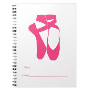 Team Pointe Ballett Neon Pink Notizblock