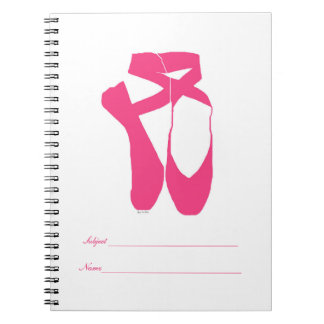 Team Pointe Ballett Neon Pink Notizblock