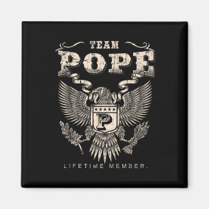 Team Pope Familienname Lebenslanges Mitglied Magnet