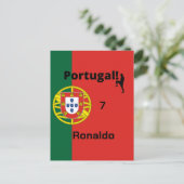 Team Portugal Flag Edition Postkarte (Stehend Vorderseite)