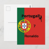 Team Portugal Flag Edition Postkarte (Vorne/Hinten)