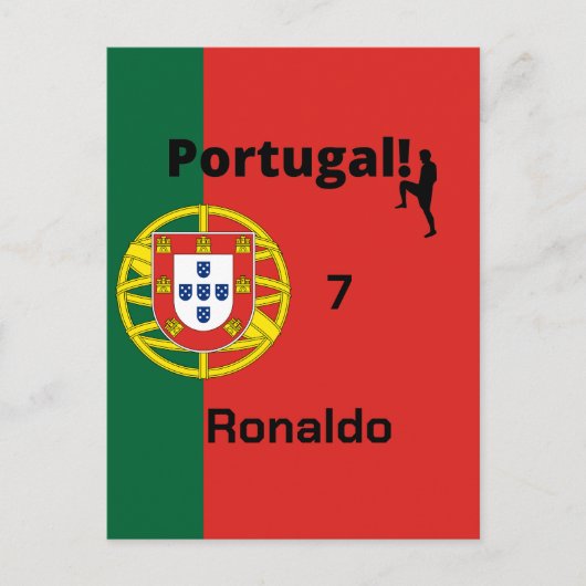 Team Portugal Flag Edition Postkarte (Vorderseite)