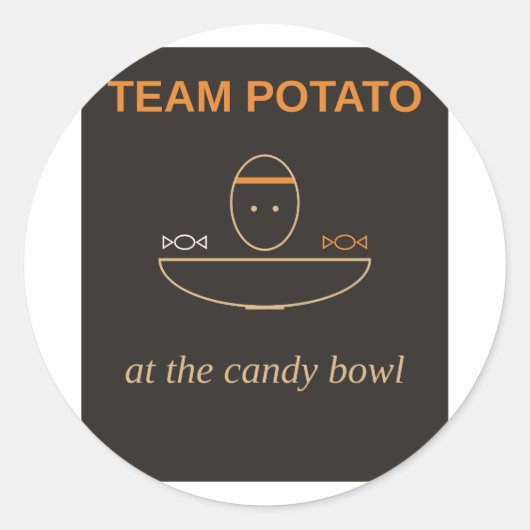 Team Potato beim Candy Bowl Aufkleber (Vorderseite)
