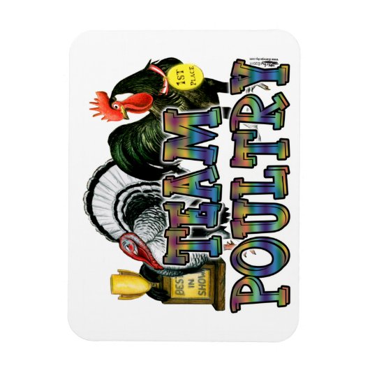Team Poultry Magnet (Vertikal)