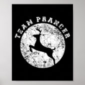 Team Prancer T Shirt, Funny Cute Christmas Gift Ki Poster (Vorne)