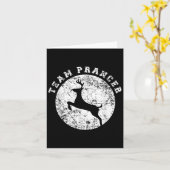 Team Prancer T-Shirt, Lustiges Weihnachtsgeschenk Karte (Gelbe Blume)