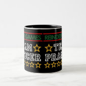 Team Prancer-Tasse Zweifarbige Tasse (Mittel)