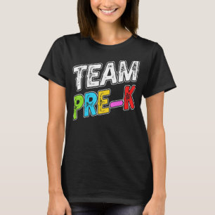 Team Pre K Aktivitäten Gebäude Retro Alte Studenti T-Shirt