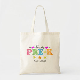 Team Pre-K Niedlich Trendy Colorful Teacher Tragetasche