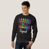 Team Pre K Squad Lehrer zurück zur Schule Sweatshirt (Vorne ganz)
