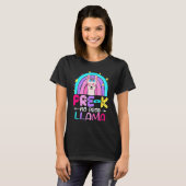 Team Pre k Teacher Rainbow No Prob Llama 100th Day T-Shirt (Vorne ganz)