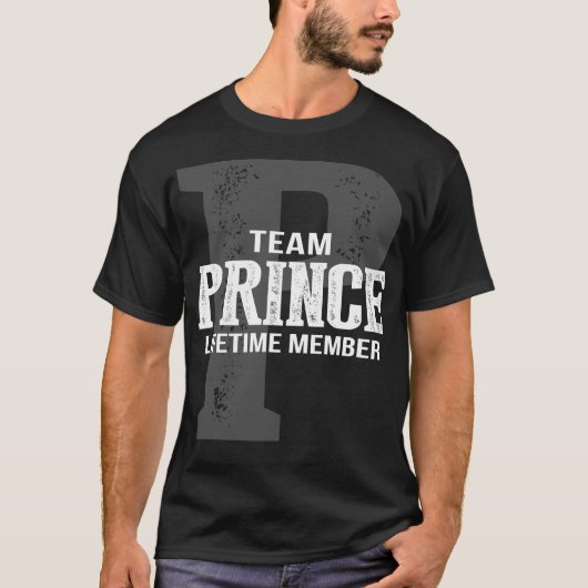 Team PRINCE Lifetime Member T-Shirt (Vorderseite)