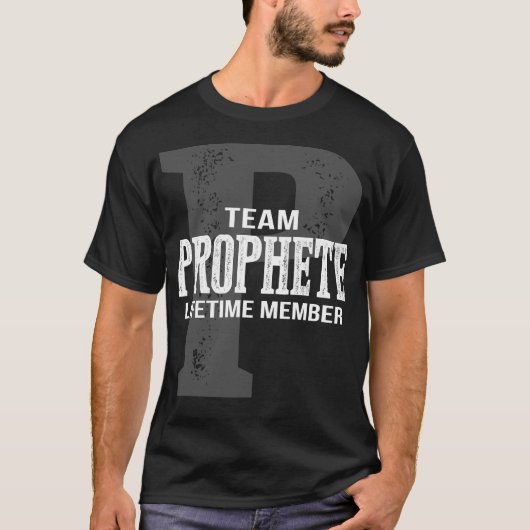 Team PROPHETE Lifetime-Mitglied T-Shirt (Vorderseite)