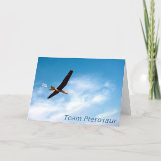 Team Pterosaur Thank You Card Dankeskarte