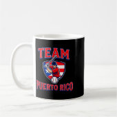 Team Puerto Rico Baseball Flag Patriotic Kaffeetasse (Links)