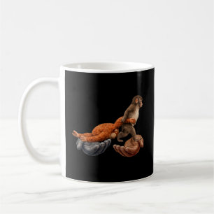 Team Punch Affe mit Spielzeug Six Seven Stil Kaffeetasse