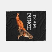 Team punch Baby-Affe punch Trend Meme Grafik Te Fleecedecke (Vorderseite (Horizontal))