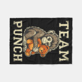 Team punch Baby-Affe und Plüschspielzeug Meme Fleecedecke (Vorderseite (Horizontal))
