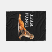Team Punch Baby Monkey Fleecedecke (Vorderseite (Horizontal))