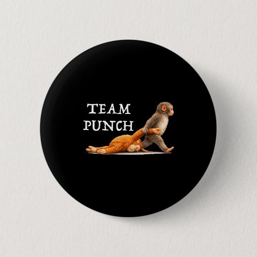 Team punch baby monkey Team punch baby monkey Button (Vorderseite)