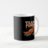 Team Punch Dripping Japanese Monkey Kaffeetasse (VorderseiteRechts)