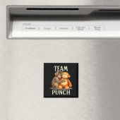 Team punch süßer Affe und Bär Design Team punch  Magnet (In Situ (Geschirrspüler))