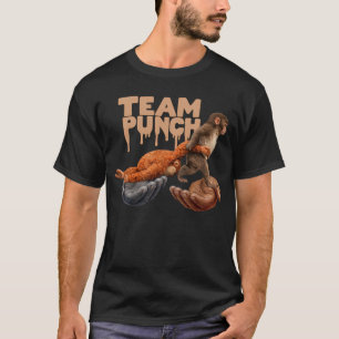 Team Punch Triefender Japanischer Affe T-Shirt