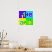 Team-Puzzle-Plakatdruck Poster (Küche)