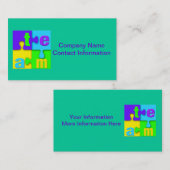 Team-Puzzlespiel-Visitenkarten Visitenkarte (Vorne/Hinten)