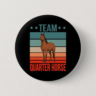 Team Quarter Pferdeziffer Pferdereiten Pferderenne Button